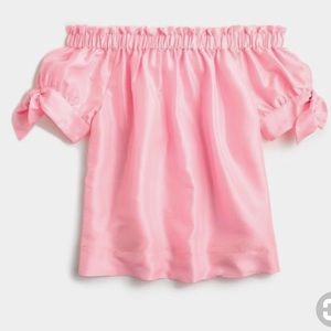 Jcrew Pink Off Shoulder Blouse Size 6